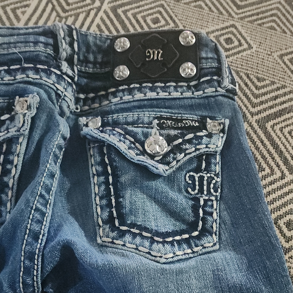 Miss Me Embellished Blue Jeans